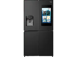 Hisense RQ760N4IFE Multi Door Side by Side, Kühl- und Gefrierkombination (577 l, E, 1785 mm hoch, No Frost (verminderte Eisbildung), Schwarz)