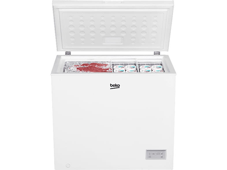 Beko CF200EWN Gefriertruhe (E, 198 l, 845 mm hoch, Weiß)