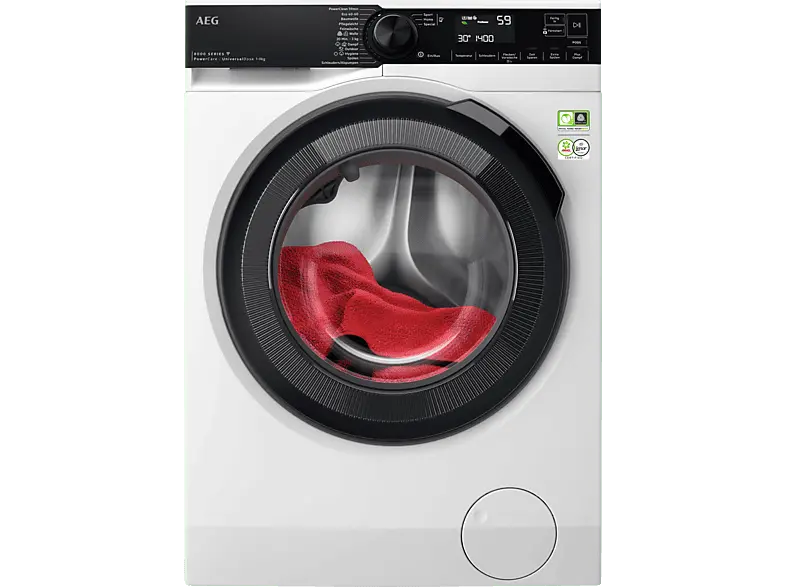 AEG LR8E75695 Serie 8000 PowerCare mit ÖkoMix Vormisch-Technologie Wifi Waschmaschine (9 kg, 1551 U/Min., A)
