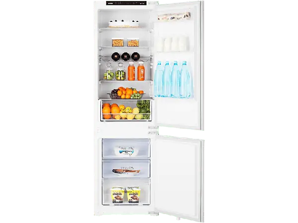 Gorenje NRKI418EP1_E Kühl- und Gefrierkombination, Schlepptürtechnik (E, 246 l, 1772 mm hoch, Einbaugerät, Weiß)