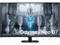Samsung Odyssey neo G7 43 Zoll Gaming Monitor inkl. Fernbedienung, UHD 4K, 1 ms Reaktionszeit, 400 cd/m², 144 Hz, Weiß/Schwarz