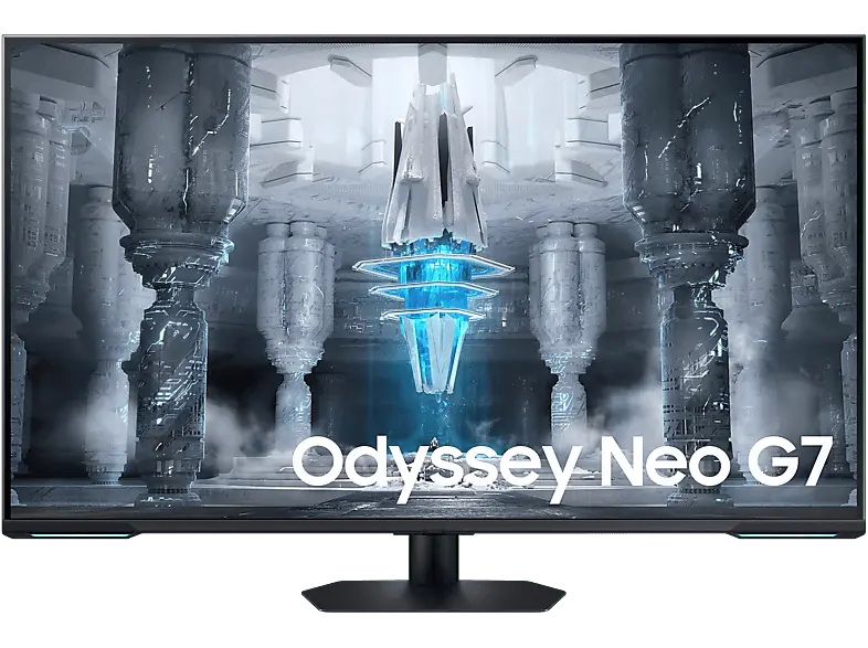 Samsung Odyssey neo G7 43 Zoll Gaming Monitor inkl. Fernbedienung, UHD 4K, 1 ms Reaktionszeit, 400 cd/m², 144 Hz, Weiß/Schwarz