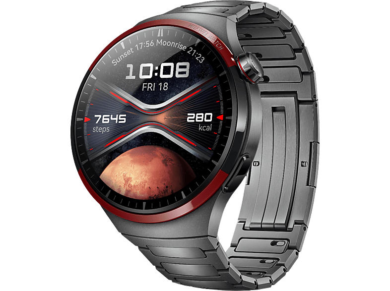 Huawei Watch 4 Pro Space Edition mit Titaniumarmband, Dunkelgrau; Smartwatch