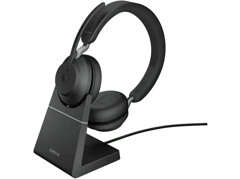 Jabra Headset Evolve2 65 LK380C UC Stereo mit Ladestation, schwarz; Headset----Headset