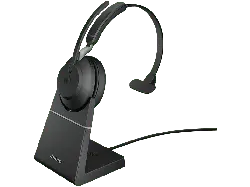 Jabra Headset Evolve2 65 LK380A MS Mono, mit Ladestation, schwarz; Headset----Headset