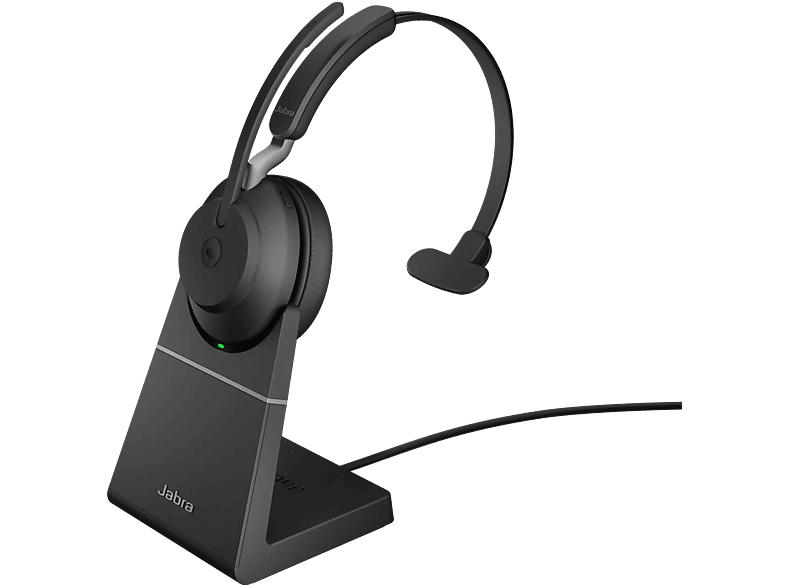 JABRA Headset Evolve2 65 LK380A UC Mono, mit Ladestation, schwarz