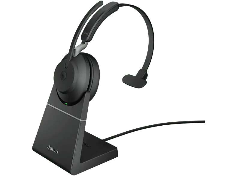 Jabra Headset Evolve2 65 LK380A MS Mono, mit Ladestation, schwarz; Headset----Headset