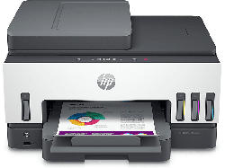 HP Smart Tank 7605, 9 S/min Farbe, Refill-System, Multifunktionsdrucker, WLAN, Tintendruck, Grau