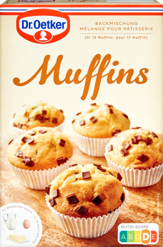 Muffins Dr. Oetker , Mélange pour pâtisserie, 380 g