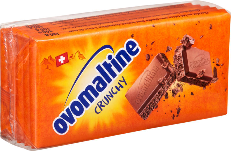 Wander Ovomaltine Tafelschokolade Crunchy, 5 x 100 g