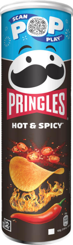 Pringles Chips Hot & Spicy , 185 g