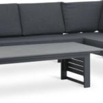 JYSK JYSK Set terasă VONGE 6 pers. negru