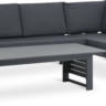 JYSK Set terasă VONGE 6 pers. negru