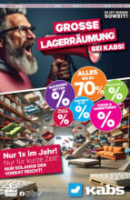 Kabs Kabs: Lagerraeumung August - bis 29.08.2024