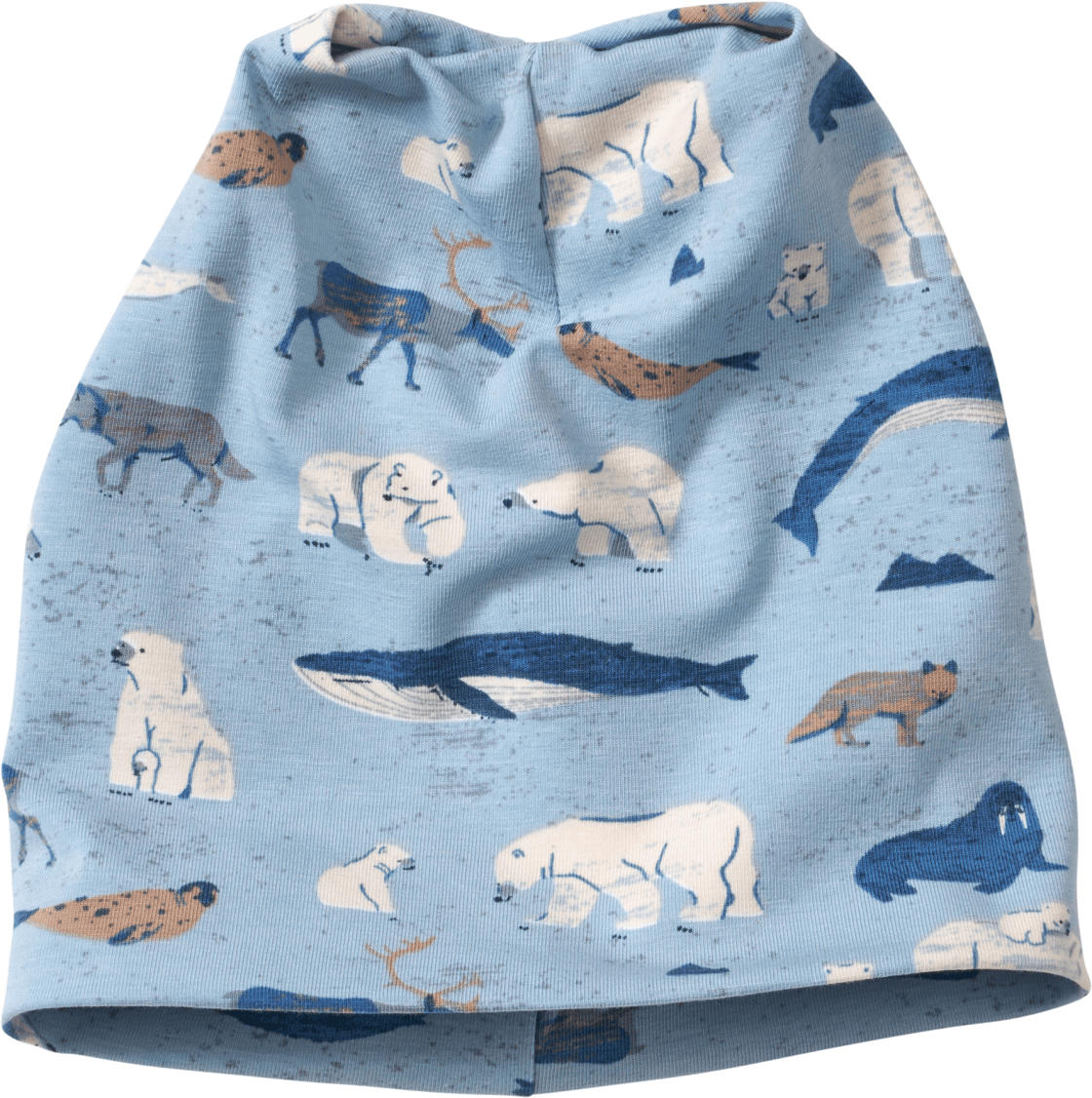 ALANA Mütze Pro Climate mit Tier-Muster, blau, Gr. 50/51
