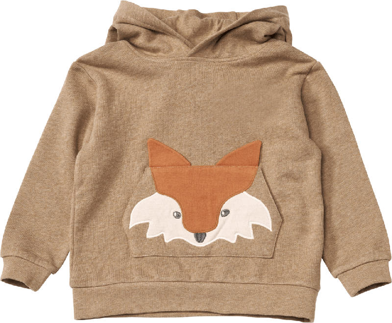 ALANA Sweatshirt mit beweglicher Fuchs-Applikation, braun, Gr. 98