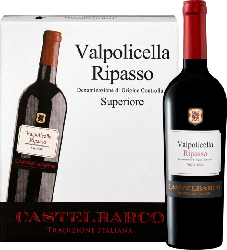 Castelbarco Ripasso della Valpolicella DOC Superiore, Italie, Vénétie, 2021/2022, 6 x 75 cl