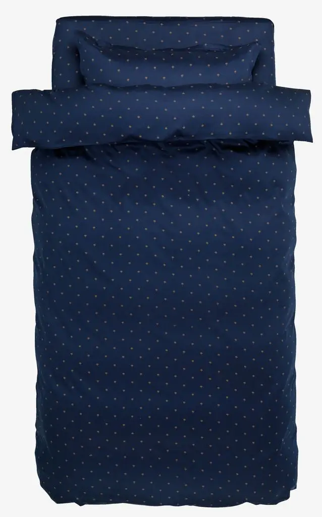 JYSK Спално бельо с чаршаф STELLA сатен 140x200 синьо