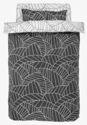 JYSK Спално бельо с чаршаф PAULA перкал 140x200 бяло