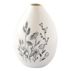 Große Blumenvase mit Gräser-Motiv