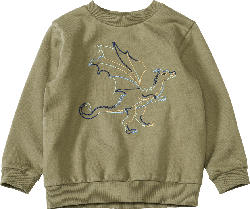 ALANA Sweatshirt mit Drachen-Stickerei, grün,, Gr. 110