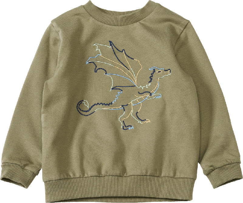 ALANA Sweatshirt mit Drachen-Stickerei, grün,, Gr. 122