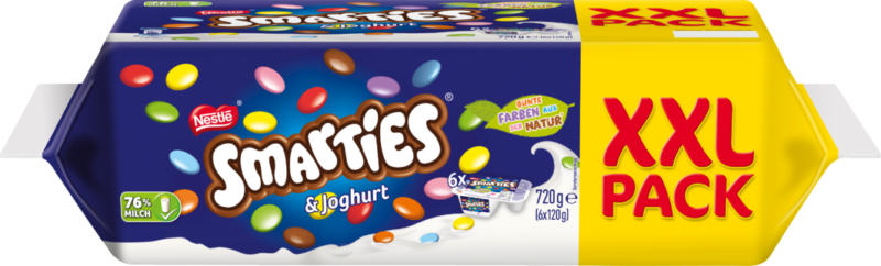 Yogourt Vanille aux Smarties Nestlé , 6 x 120 g