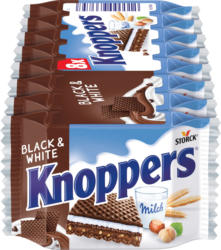 Wafer Black & White Knoppers Storck, 8 x 25 g