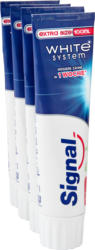 Dentifrice White System Signal, Extra Size, 4 x 100 ml