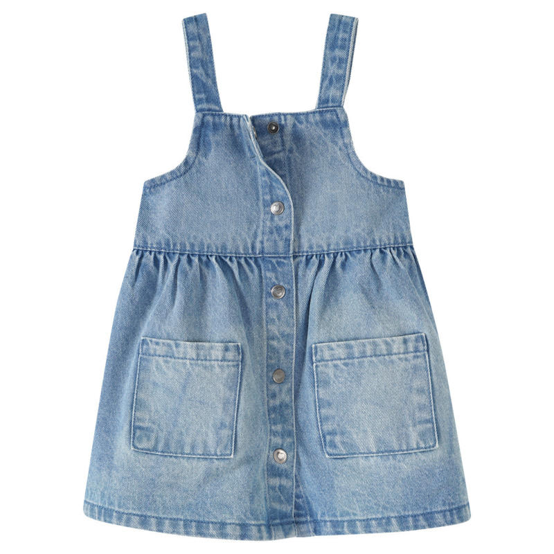 Baby Latzkleid im Denim-Look