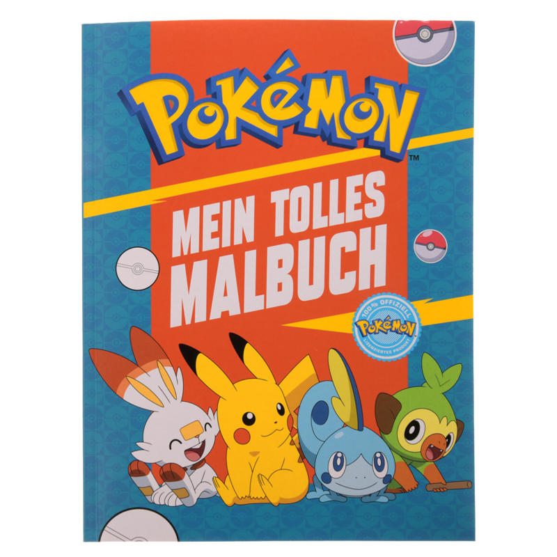 Pokémon Malbuch mit 62 Seiten