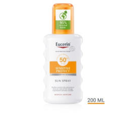 Eucerin Sun Sensitive Protect SPF50+ слънцезащитен спрей за тяло 200мл.