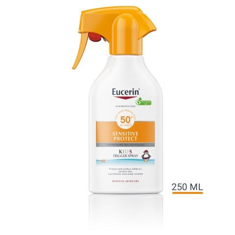 Eucerin Sun Sensitive Protect SPF50+ слънцезащитен спрей за деца 250мл.