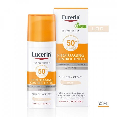 ЮСЕРИН | EUCERIN СЪН SPF50+ КРЕМ ОЦВЕТЕН ЛАЙТ 50МЛ 69776