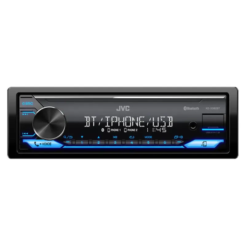Авто Ресийвър JVC KD-X382BT BLUETOOTH, 4 X 50 W, USB