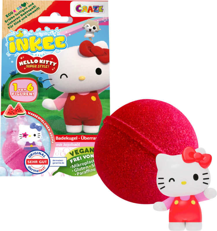 INKEE Kinder Badezusatz Badebombe Hello Kitty