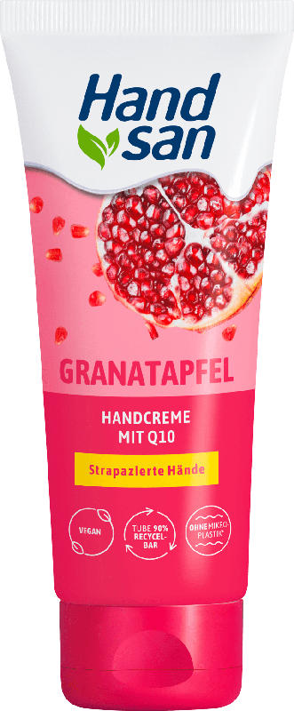 Handsan Handcreme Granatapfel mit Q10, strapazierte Hände