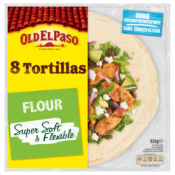 Old El Paso Weizen-Tortillas, Super Soft & Flexible, 8 Stück, 326 g