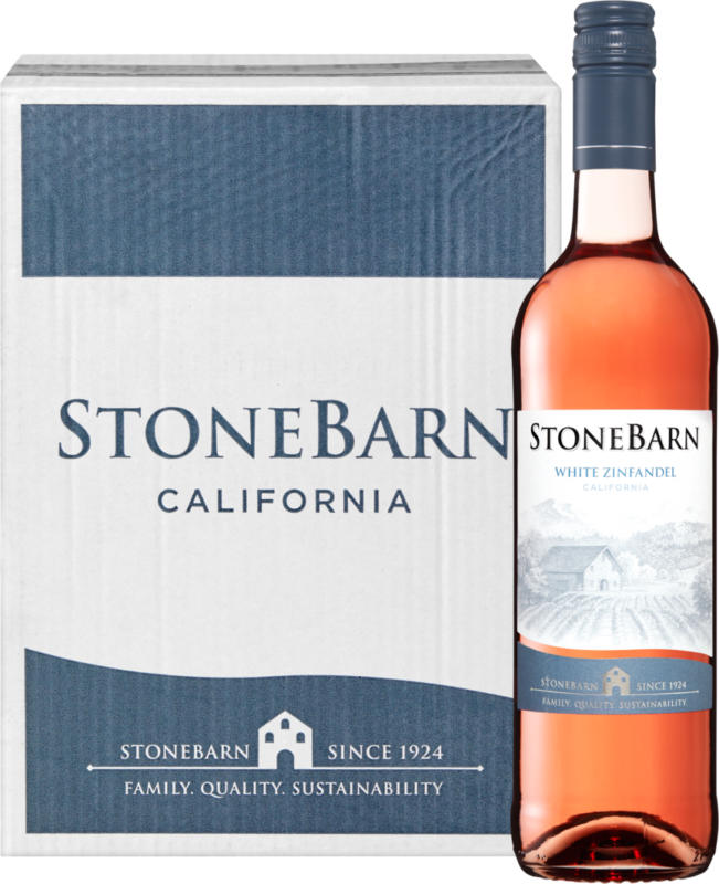 Stone Barn White Zinfandel Rosé, USA, Kalifornien, 2022, 6 x 75 cl