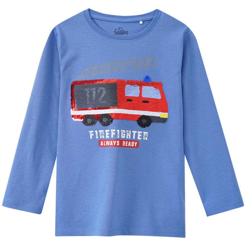 Jungen Langarmshirt mit Wendepailletten (Nur online)