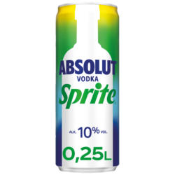 Absolut Vodka mit Sprite, 10% vol.