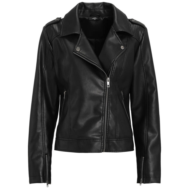 Damen Lederimitatjacke im Biker-Look