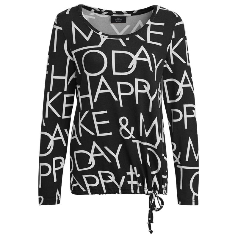 Damen Langarmshirt mit Buchstaben-Print