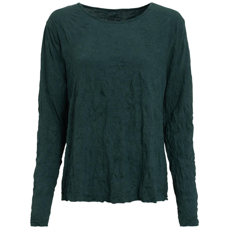 Damen Langarmshirt mit Crash-Effekt