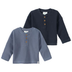 2 Baby Langarmshirts aus Waffel-Piqué (Nur online)