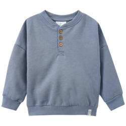 Jungen Sweatshirt mit Henley-Ausschnitt (Nur online)