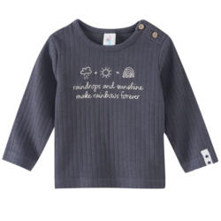 Newborn Langarmshirt mit Message-Print