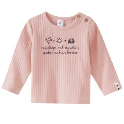 Newborn Langarmshirt mit Message-Print