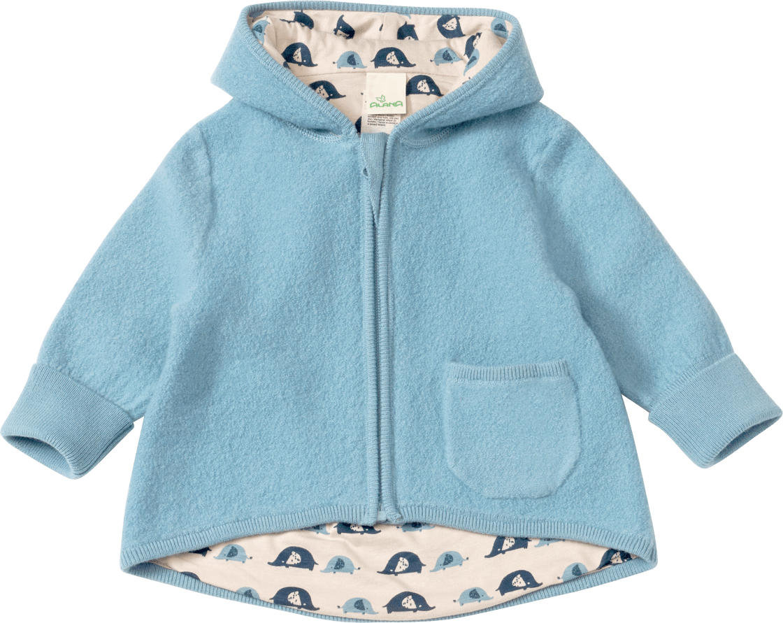 ALANA Jacke mit Wolle & Mitwachsfunktion, blau, Gr. 74/80