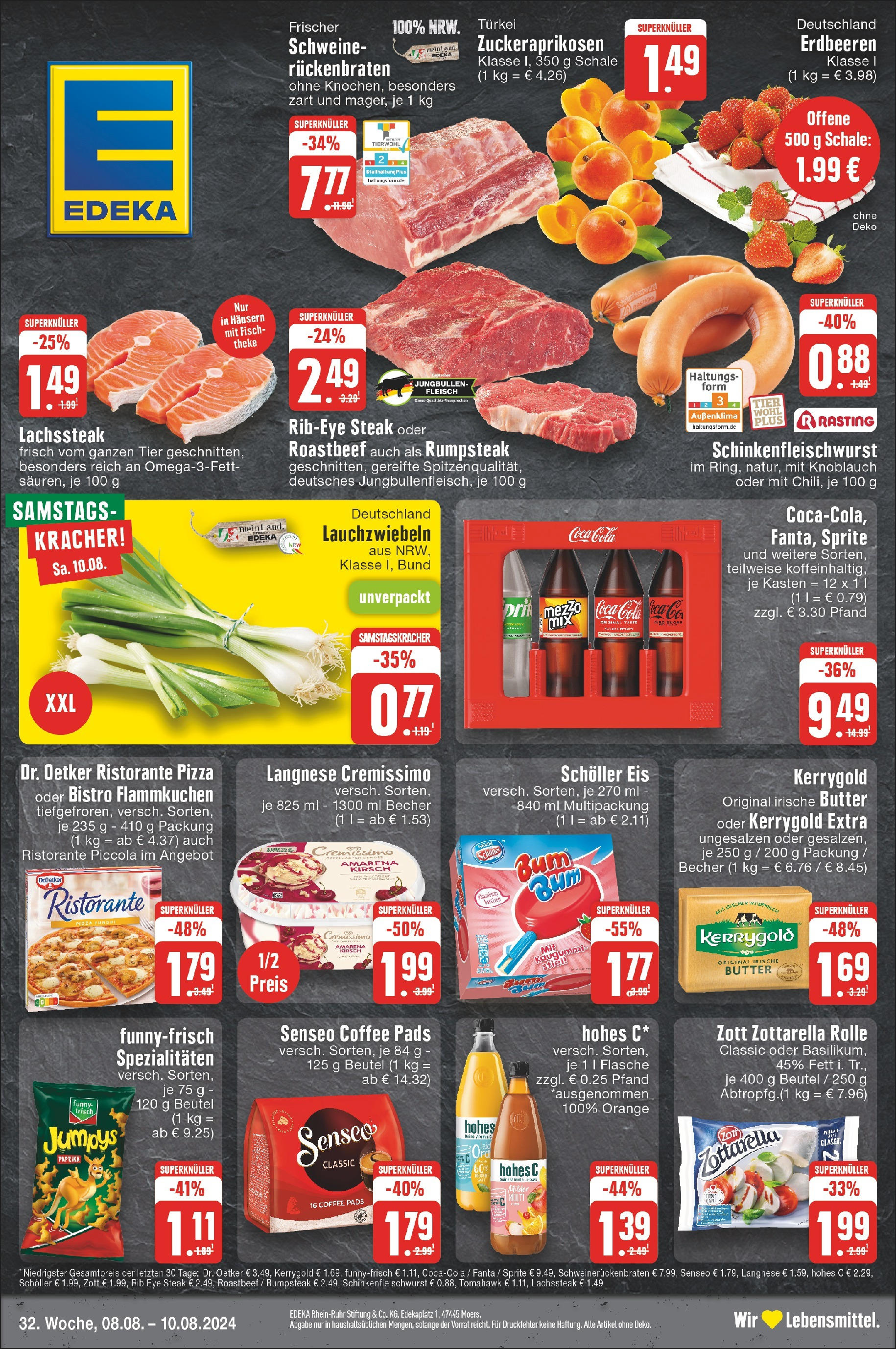 Edeka prospekt Neuss	 (ab 07.08.2025) » Angebote Online | Seite: 1 | Produkte: Hohes c, Steak, Chips, Fleisch